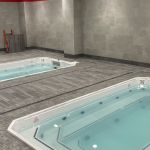 Indoor pool and hot tub