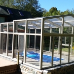 Glass sunroom enclosure