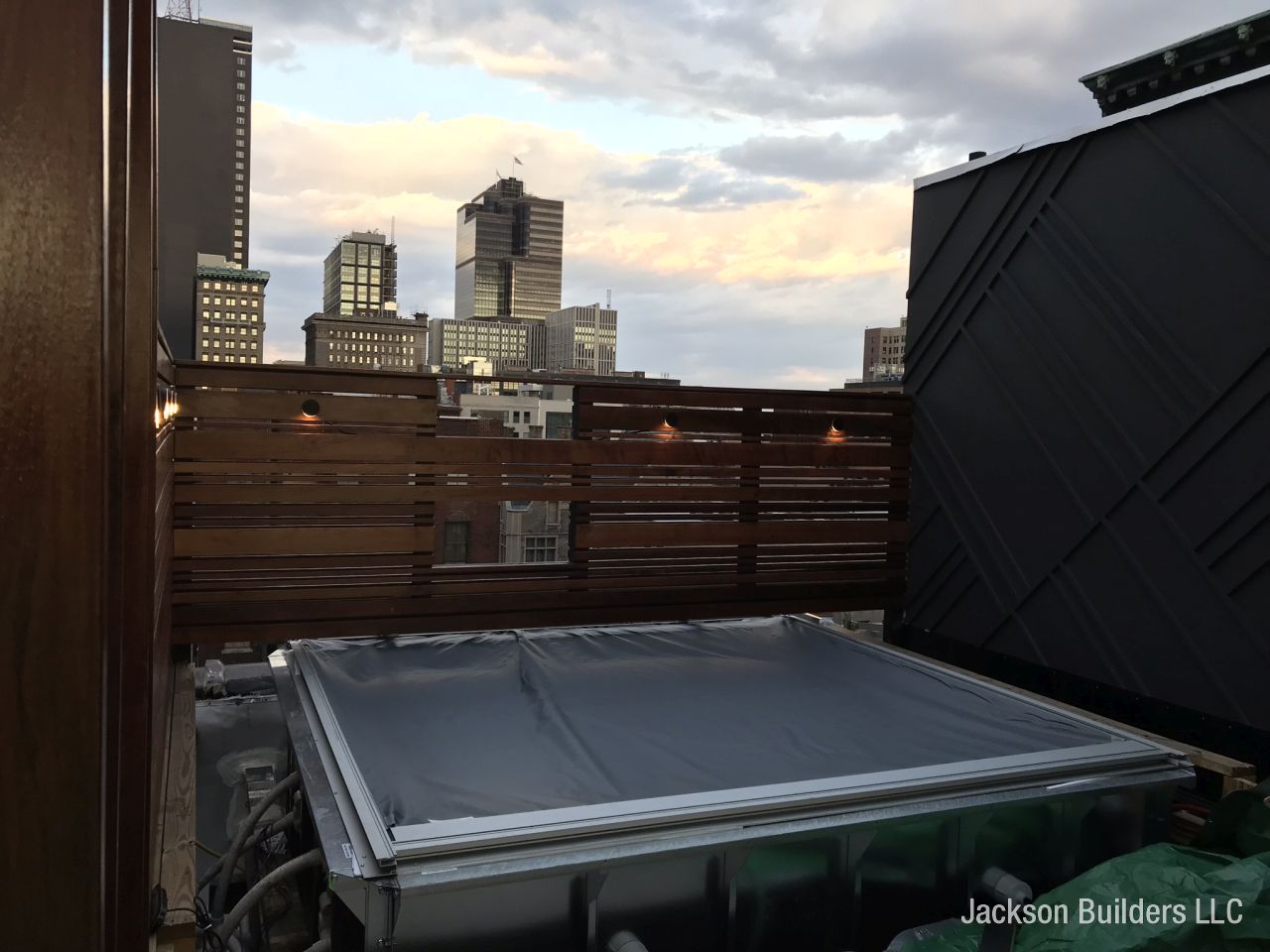 Rooftop pool install 2