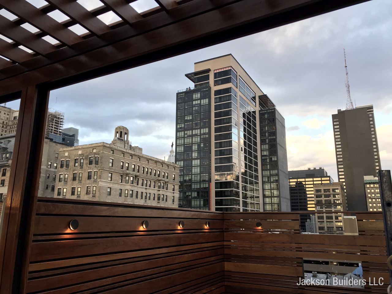 Rooftop terrace decking