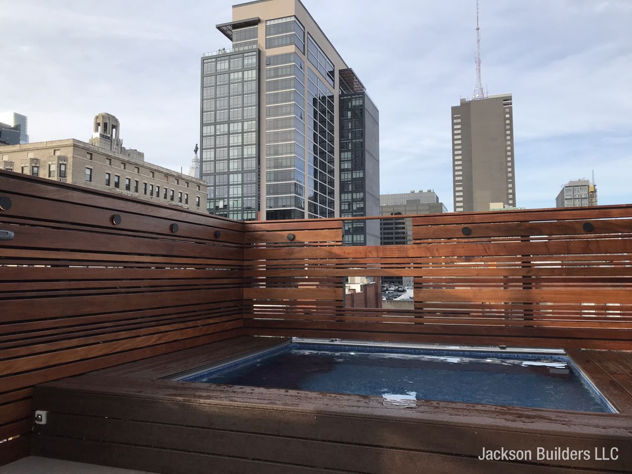 Rooftop pool install 4