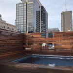 Rooftop pool install