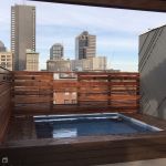 Rooftop pool install