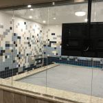 Indoor pool with tile